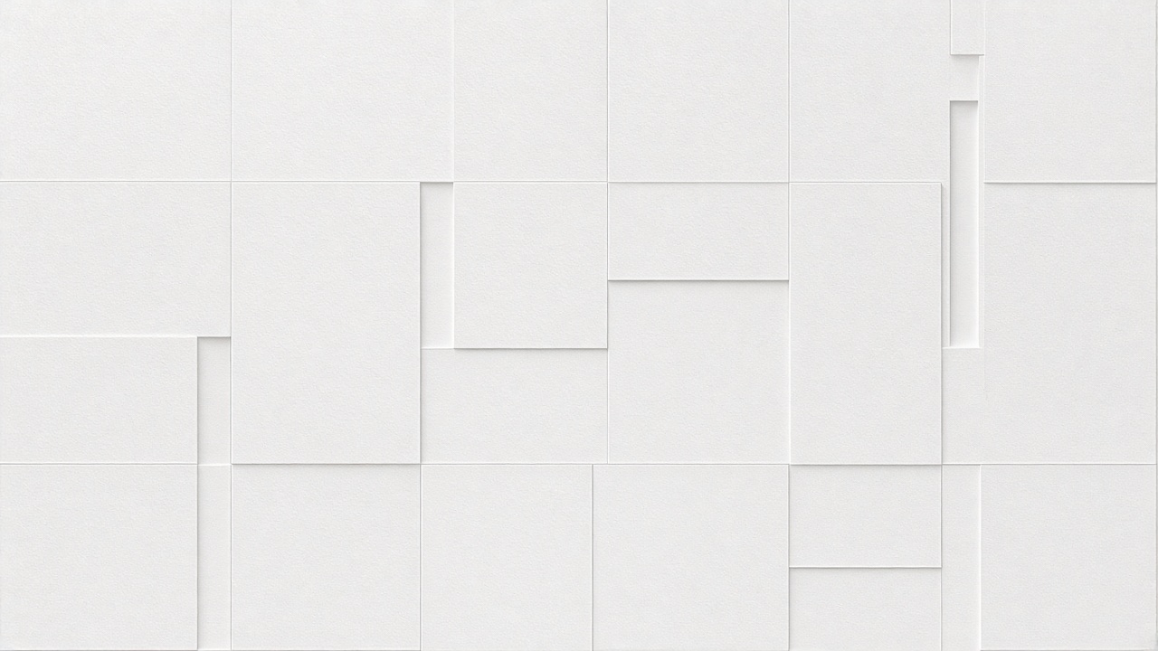 Desktop organizer background of thin light grey grid zones on white, clean and empty, no text, original AI organizer wallpaper