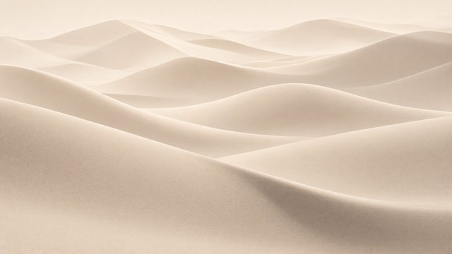 Minimal soft beige sand dunes with smooth shadows, calm tablet wallpaper, original AI device wallpaper